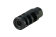 Brigade Manufacturing Muzzle Brake 3 baffle 5/8x24 Stainless Steel Black