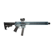 9mm Forged 16" Barrel Cerakote Titanium Blue Adjustable Standard Stock 15" Rail Mini  W/ Magpul Grip and Sig Sauer Red Dot Sight    