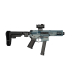 BM-9 Pistol 9mm Forged Receiver  5.5" Barrel Cerakote Titanium Blue SBA3 Tactical Brace, W/ 3.5 LB Single Stage triggers / Magpul Grip / Anti Walk Pins / Folding Adapter / Ambi CH / Ambi Safety Selector and Swampfox Sight, 5" U-lok Rail Mini Can 