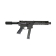 BLEM 9mm Forged 9" Cerakote Armor Black Barrel Pistol Buffer Tube Padded Tube Cap 8" Rail Mini Can