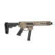 BM-9 Pistol 9mm Forged Receiver  9.5" - Barrel SBA3 Tactical Brace- M-Lok Rail Mini Can-Cerakote FDE
