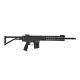 Makasi Rifle Billet Receiver 5.56 16" Barrel, Folding Stock 12" Quad Rail, MBUS Sights, SI Furniture-Cerakote Armor Black