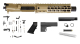 Completed upper in 9mm 9.5" Barrel Cerakote FDE KAK M2 Blade 8" Rail With Mini Can and Lower Parts Kit 