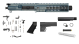 Completed upper in 9mm 9.5" Barrel Cerakote Titanium Blue KAK M2 Blade 8" Rail With Mini Can and Lower Parts Kit 