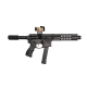 Fostech Edition 9mm Forged 9.5" Barrel Padded Buffer Tube 8" Rail Mini Can w/ Swampfox Sight and Fostech Grip