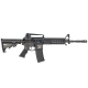 BM-M4 Pistol 5.56 Forged Receiver 16" Cerakote Armor Black Carry Handle and A-Post Sight Adjustable Stock 7.25" Quad Rail A2 Flash Hider 