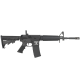 BM-M4 Rifle 5.56 16" Cerakote Armor Black Flip up and A-Post Sight Adjustable Stock Delta Ring A2 Flash Hider 