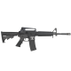  BM-M4 Rifle 5.56 16" Cerakote Armor Black Carry Handle and A-Post Sight Adjustable Stock Delta Ring A2 Flash Hider